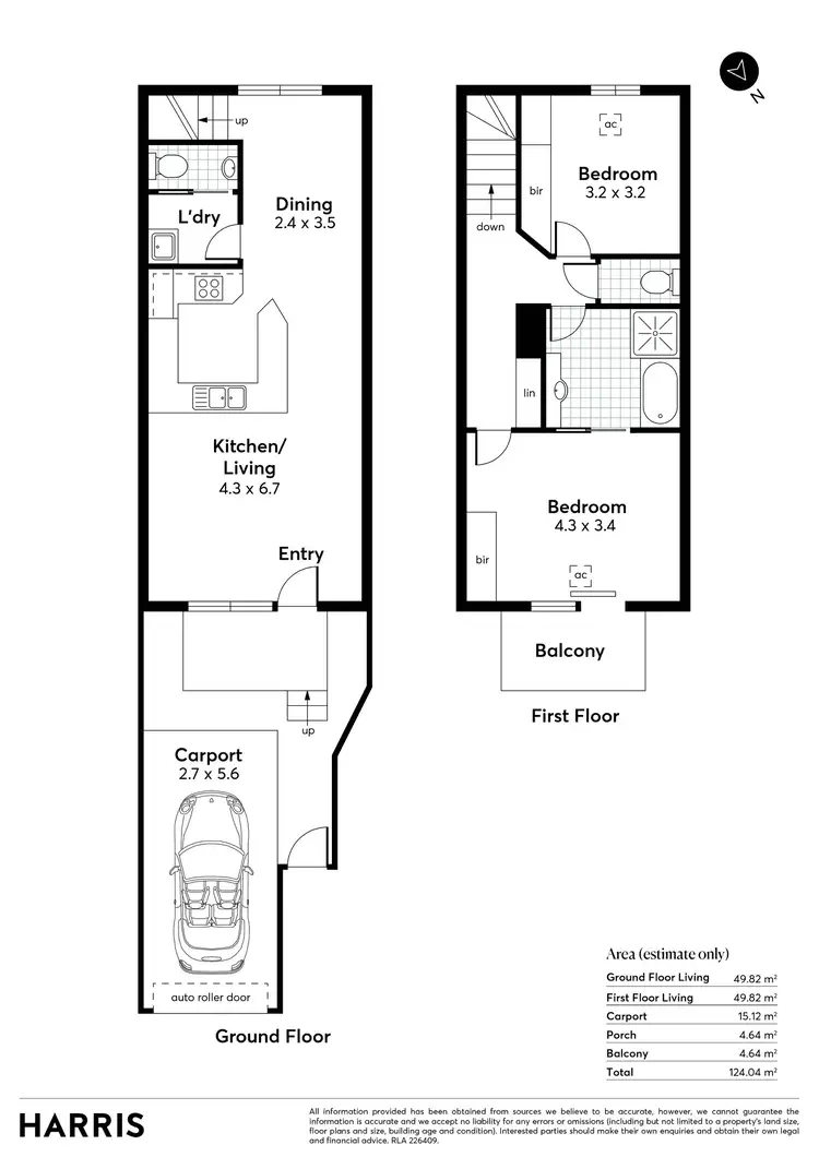 Floorplan of Homely townhouse listing, 11/14 Dequetteville Terrace, Kent Town SA 5067