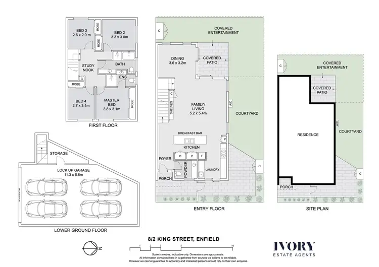 Floorplan of Homely townhouse listing, 8/2 King Street, Enfield NSW 2136