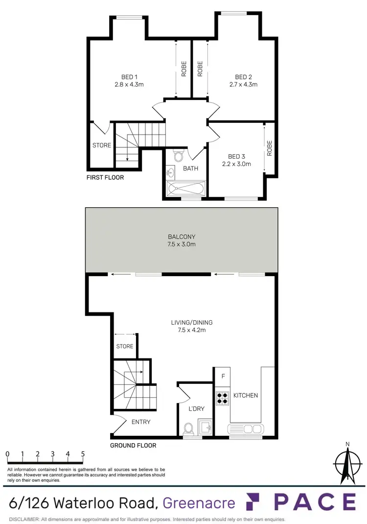 Floorplan of Homely apartment listing, 6/126 Waterloo Road, Greenacre NSW 2190