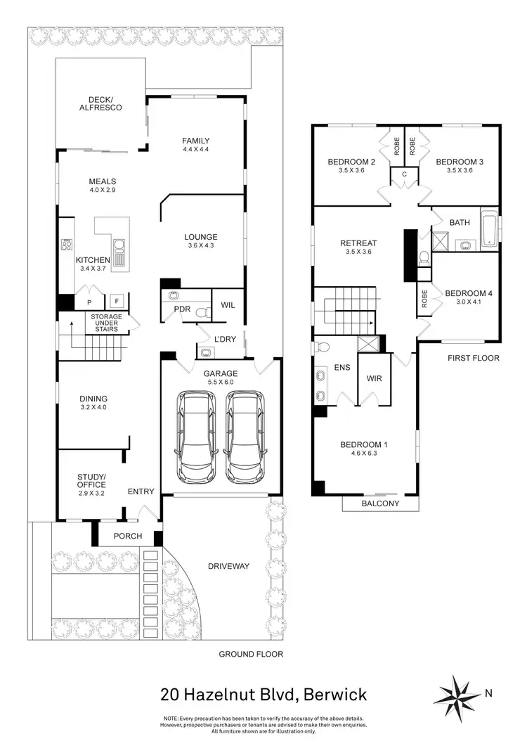 Floorplan of Homely house listing, 20 Hazelnut Boulevard, Berwick VIC 3806