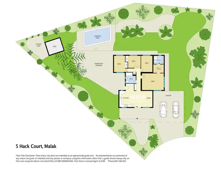 Floorplan of Homely house listing, 5 Hack Court, Malak NT 812