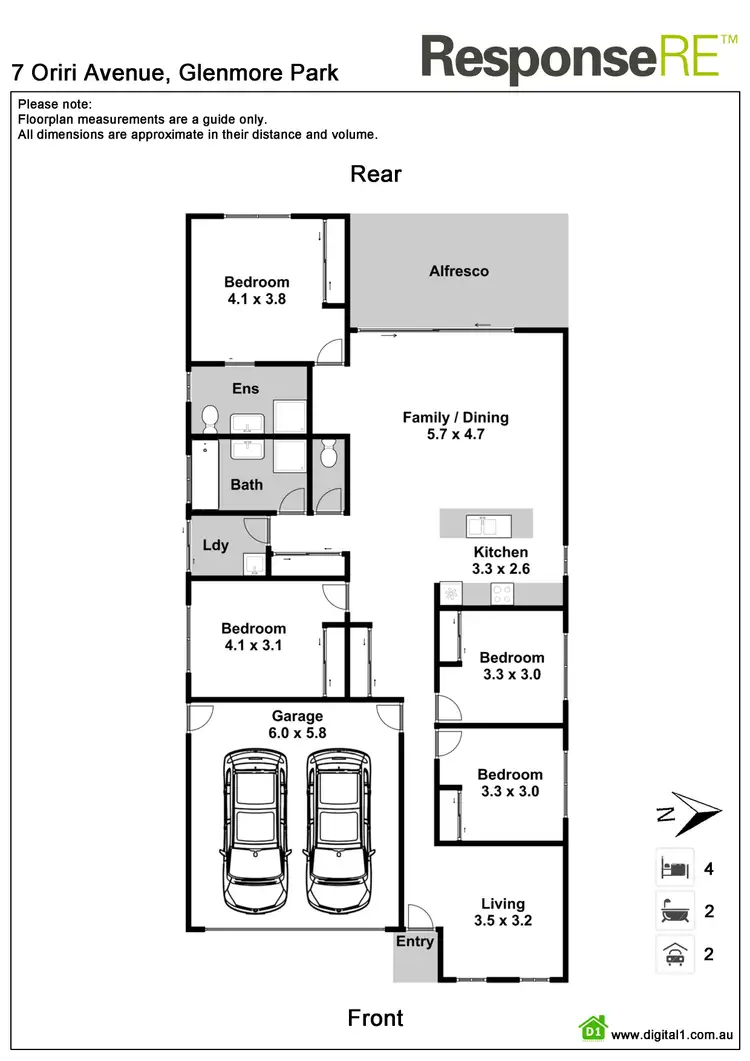 Floorplan of Homely house listing, 7 Oriri Avenue, Glenmore Park NSW 2745