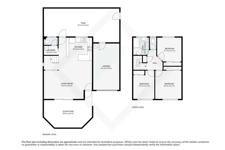 Floorplan of Homely townhouse listing, 1/411 Bevan Street, Lavington NSW 2641
