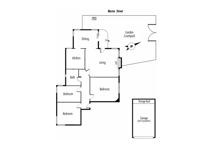 Floorplan of Homely apartment listing, 1/12 Marne Street, South Yarra VIC 3141