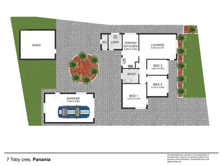 Floorplan of Homely house listing, 7 Toby Crescent, Panania NSW 2213
