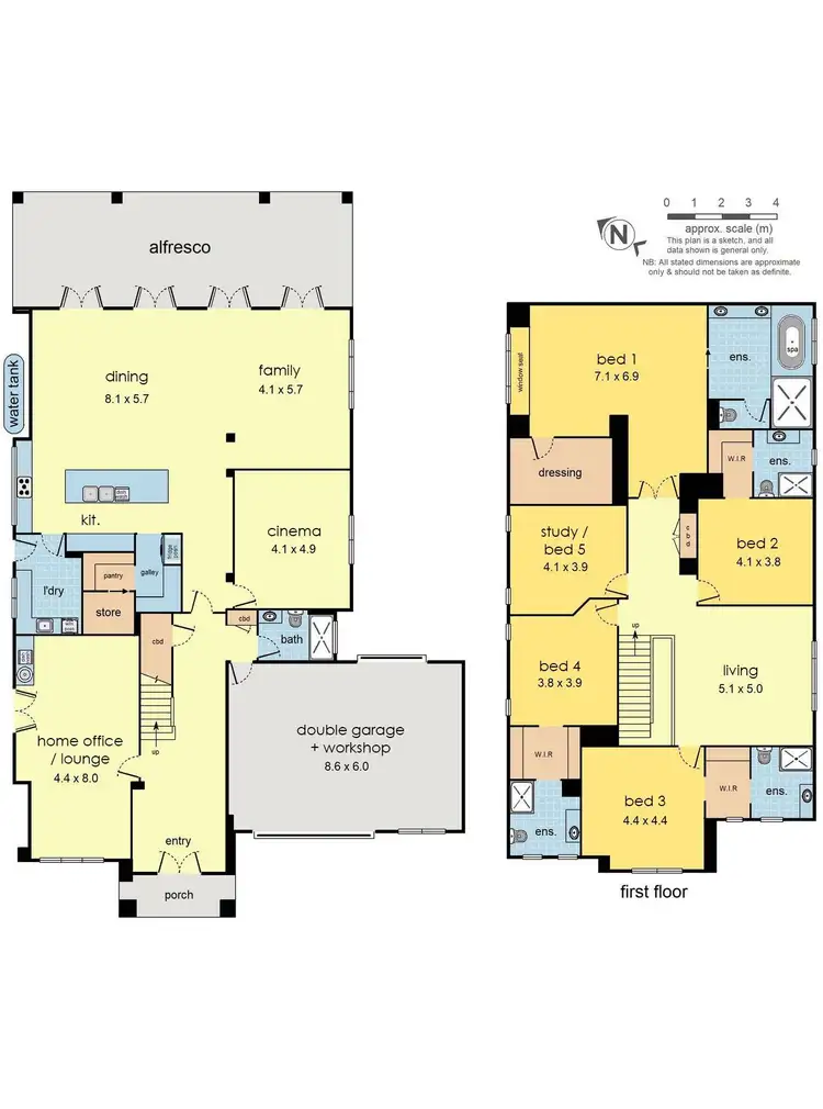 Floorplan of Homely house listing, 22 Valentino Drive, Croydon VIC 3136