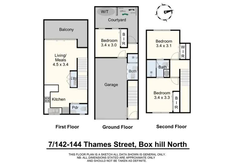 Floorplan of Homely townhouse listing, 7/142-144 Thames Street, Box Hill North VIC 3129