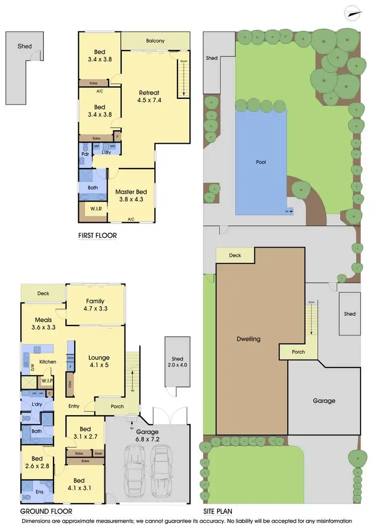 Floorplan of Homely house listing, 47 Strezlecki Grove, Altona Meadows VIC 3028