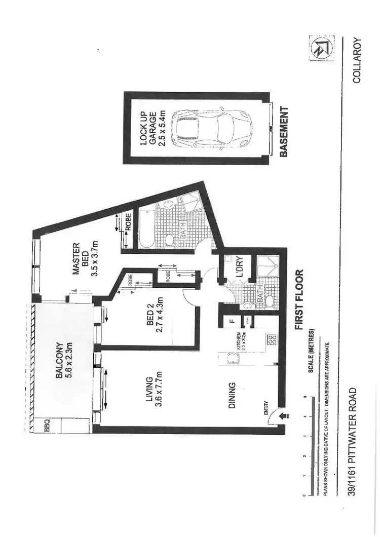 Floorplan of Homely unit listing, 39/1161 Pittwater Road, Collaroy NSW 2097
