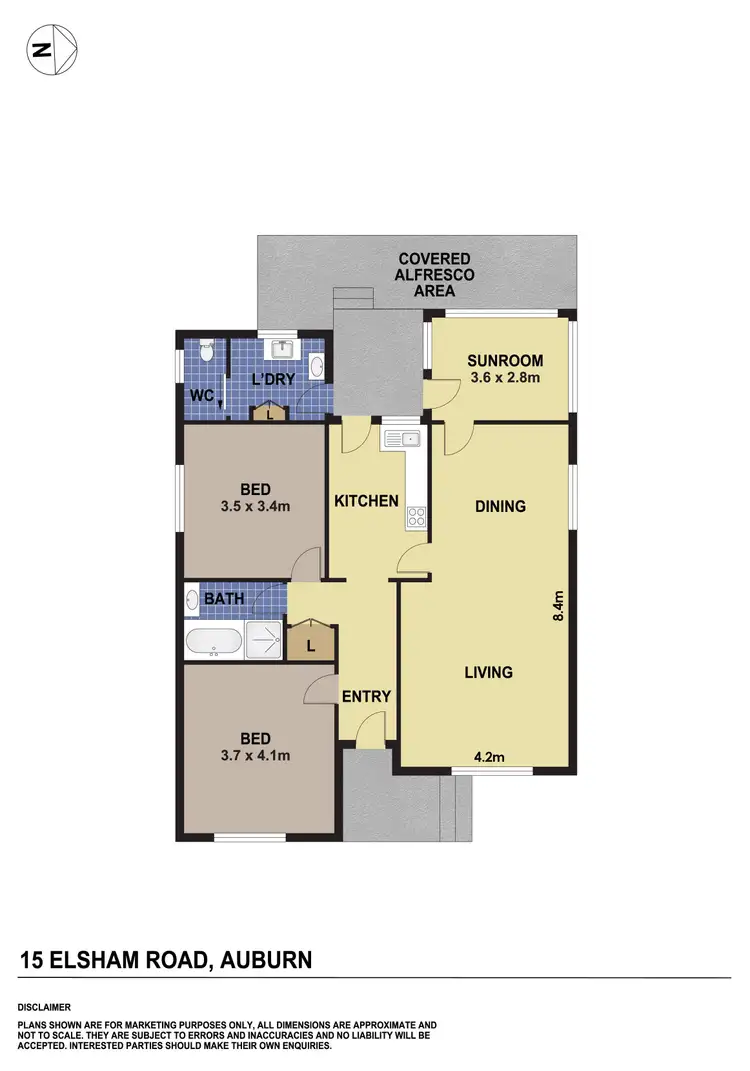 Floorplan of Homely house listing, 15 Elsham Road, Auburn NSW 2144