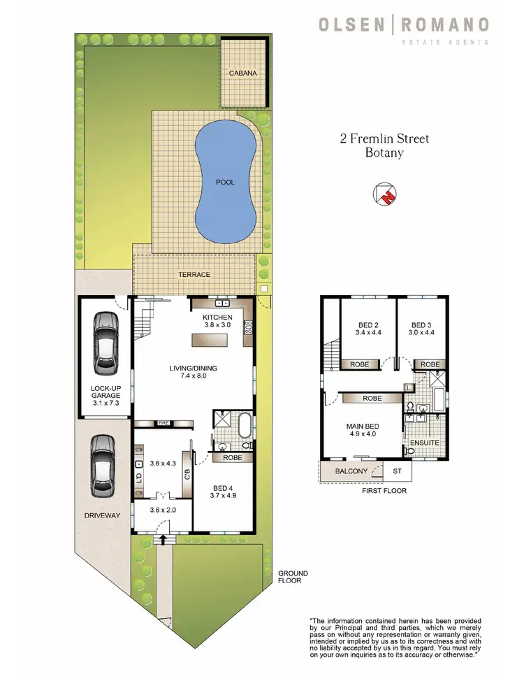Floorplan of Homely house listing, 2 Fremlin Street, Botany NSW 2019