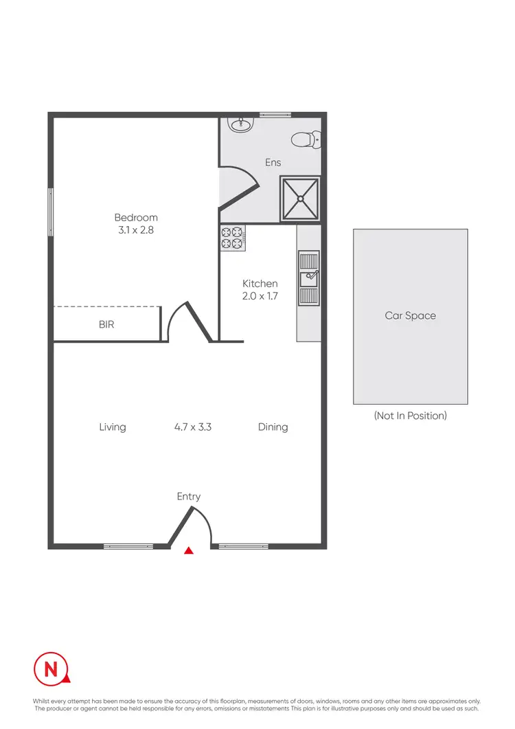 Floorplan of Homely unit listing, 18/83 Verdon Street, Williamstown VIC 3016