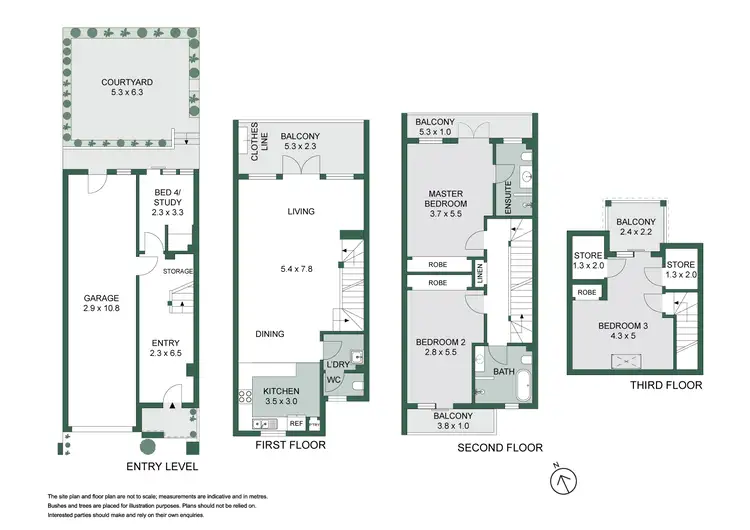 Floorplan of Homely townhouse listing, 3 Walkers Drive, Lane Cove NSW 2066