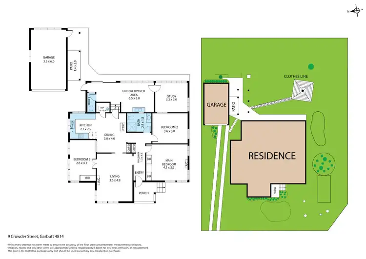 Floorplan of Homely house listing, 9 Crowder Street, Garbutt QLD 4814