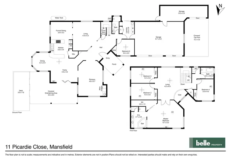 Floorplan of Homely house listing, 11 Picardie Close, Mansfield QLD 4122