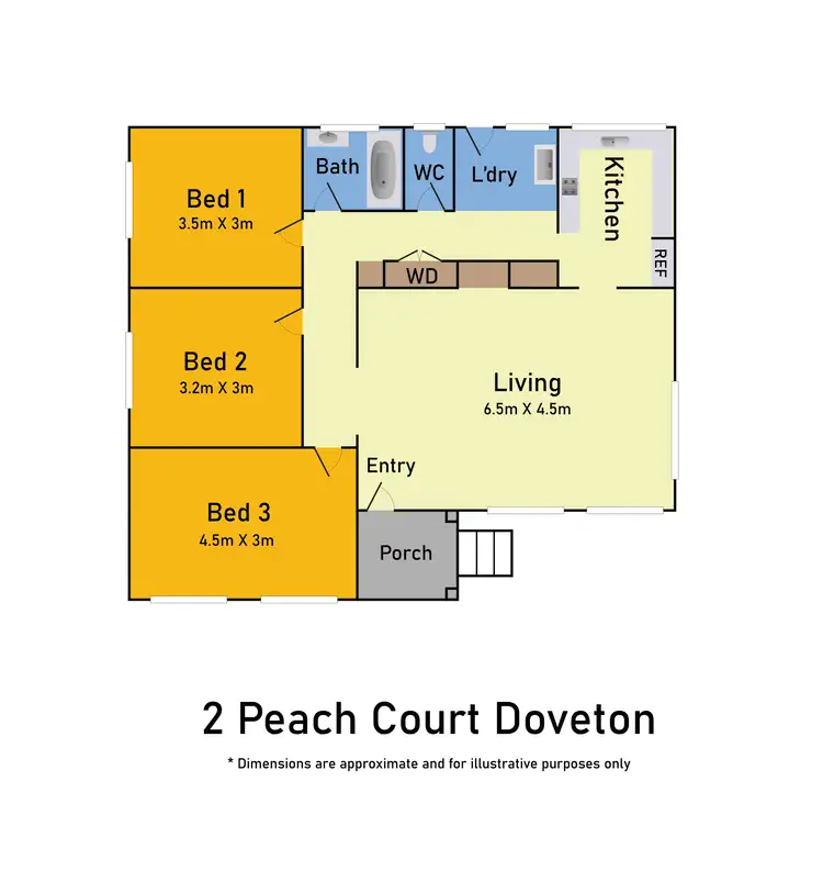 Floorplan of Homely house listing, 2 Peach Court, Doveton VIC 3177