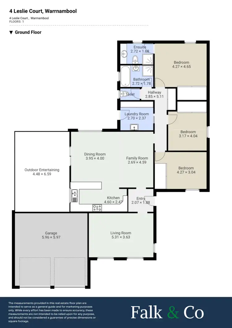 Floorplan of Homely house listing, 4 Leslie Court, Warrnambool VIC 3280