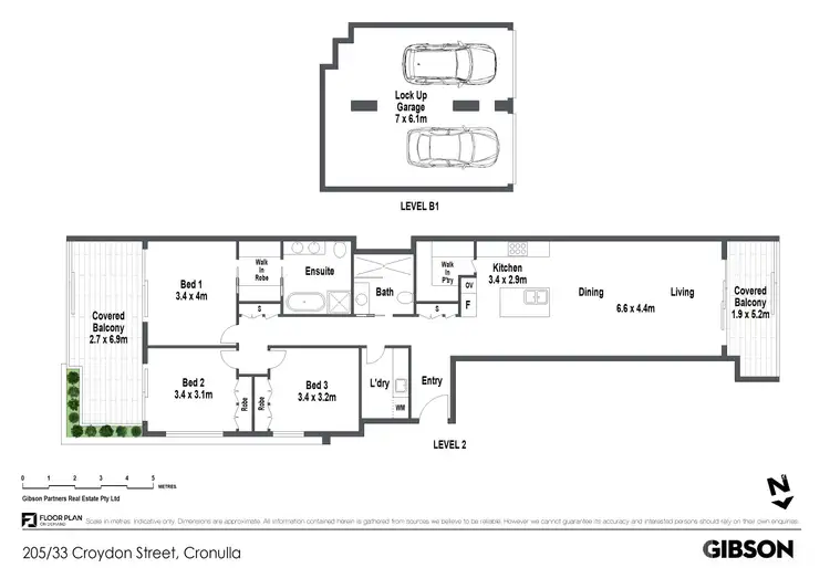 Floorplan of Homely apartment listing, 205/33 Croydon Street, Cronulla NSW 2230