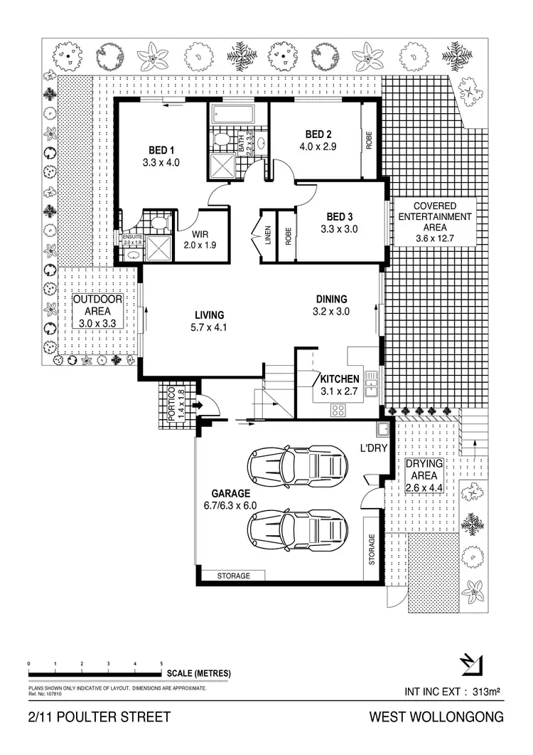 Floorplan of Homely villa listing, 2/11 Poulter Street, West Wollongong NSW 2500