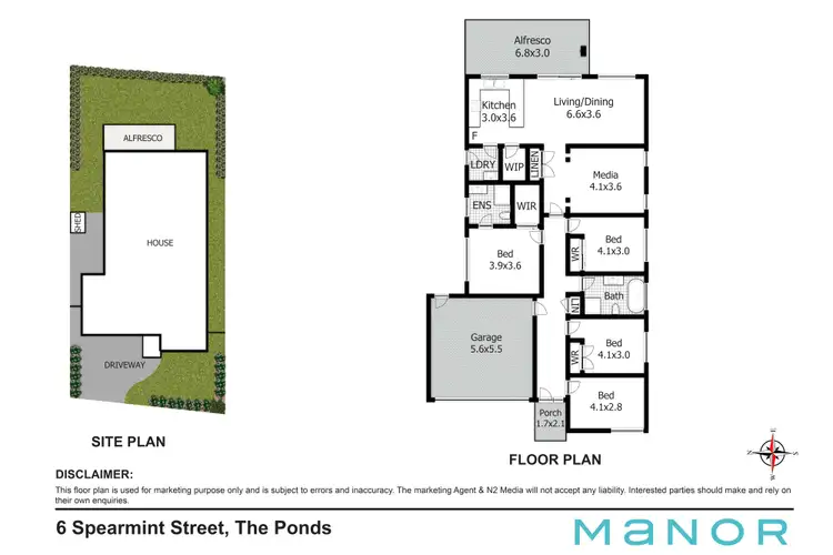 Floorplan of Homely house listing, 6 Spearmint Street, The Ponds NSW 2769