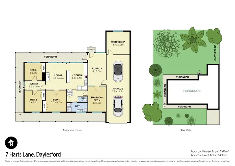 Floorplan of Homely house listing, 7 Harts Lane, Daylesford VIC 3460