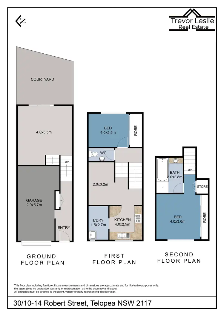 Floorplan of Homely townhouse listing, 30/14 Robert Street, Telopea NSW 2117