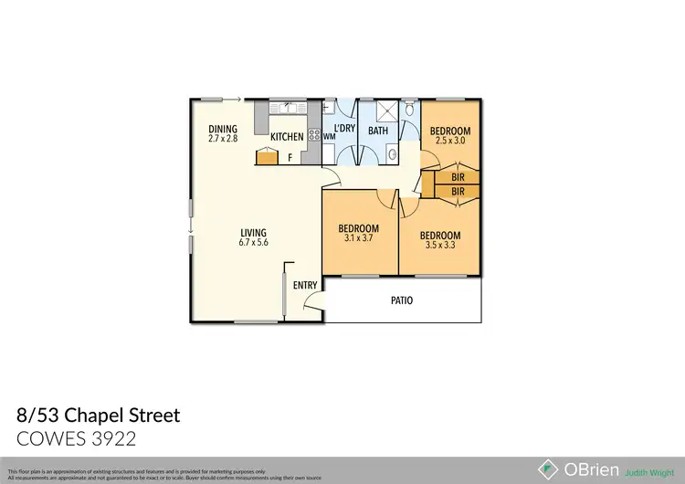 Floorplan of Homely unit listing, 8/53 Chapel Street, Cowes VIC 3922