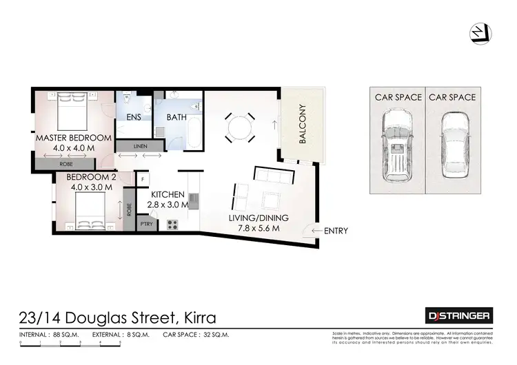 Floorplan of Homely unit listing, 23/14 Douglas Street, Kirra QLD 4225