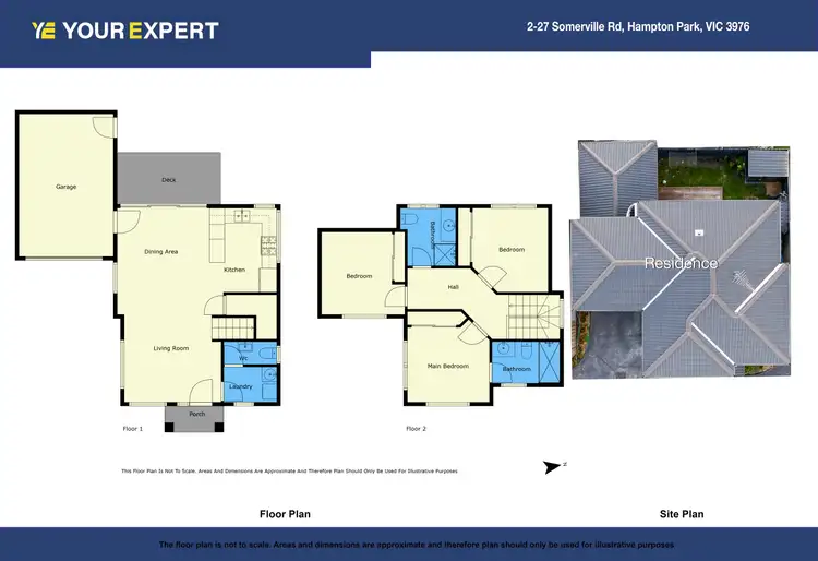 Floorplan of Homely townhouse listing, 2/27 Somerville Road, Hampton Park VIC 3976
