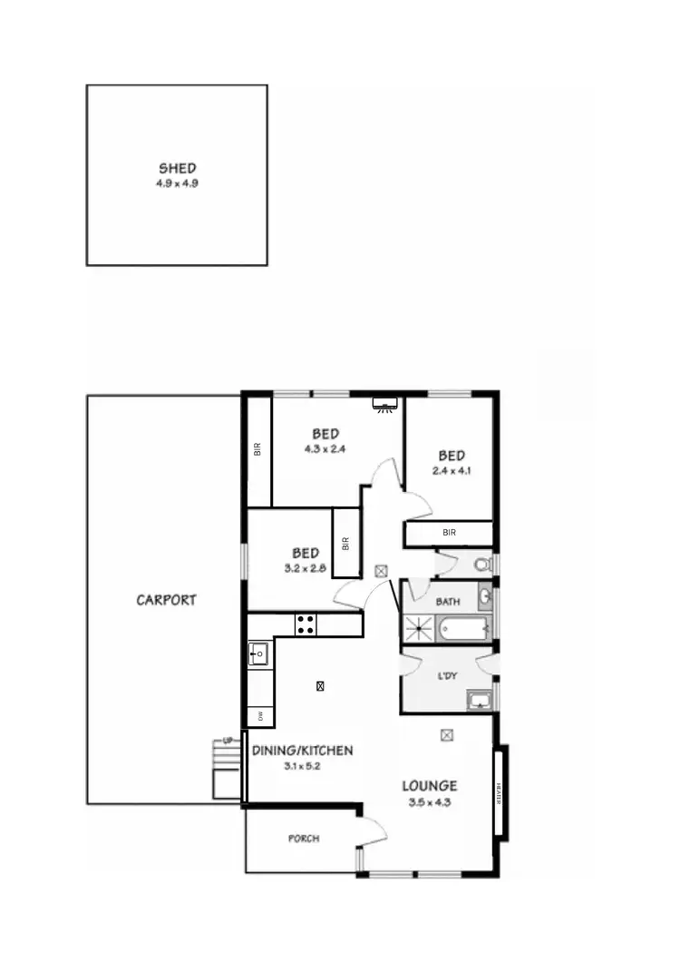 Floorplan of Homely house listing, 33 Pibroch Avenue, Windsor Gardens SA 5087