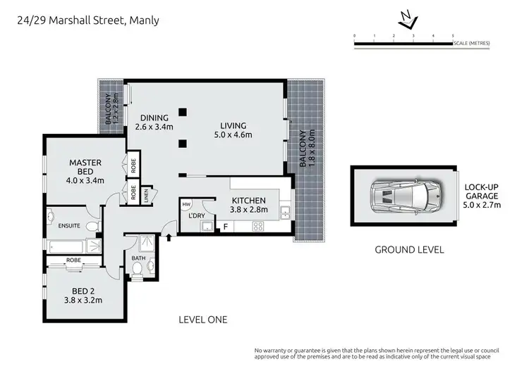 Floorplan of Homely apartment listing, 24/29 Marshall Street, Manly NSW 2095