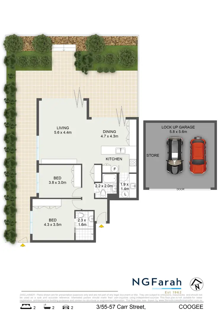 Floorplan of Homely apartment listing, 3/55-57 Carr Street, Coogee NSW 2034