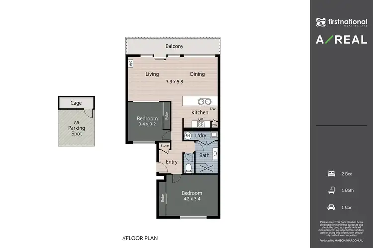 Floorplan of Homely apartment listing, 88/93-103 High Street, Preston VIC 3072