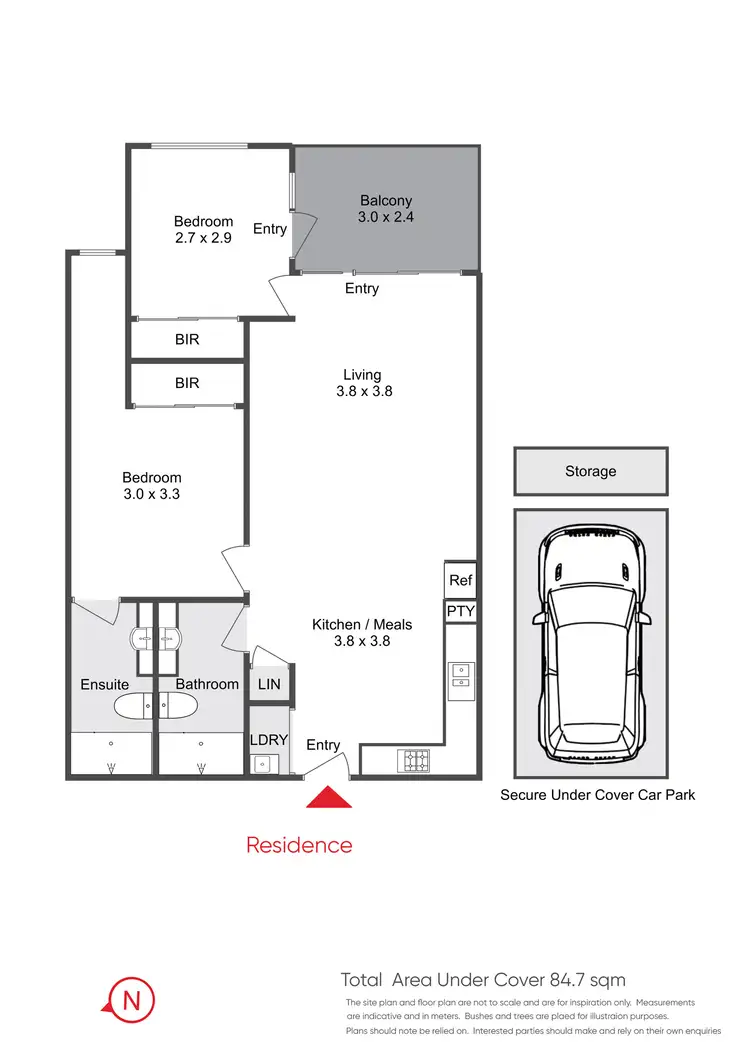 Floorplan of Homely apartment listing, 204/15-17 Ebdale Street, Frankston VIC 3199