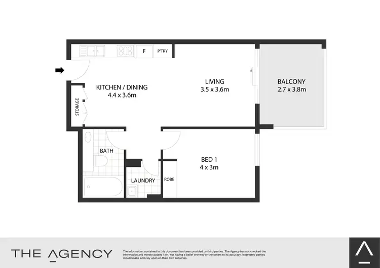Floorplan of Homely apartment listing, 507/39 Cooper Street, Strathfield NSW 2135