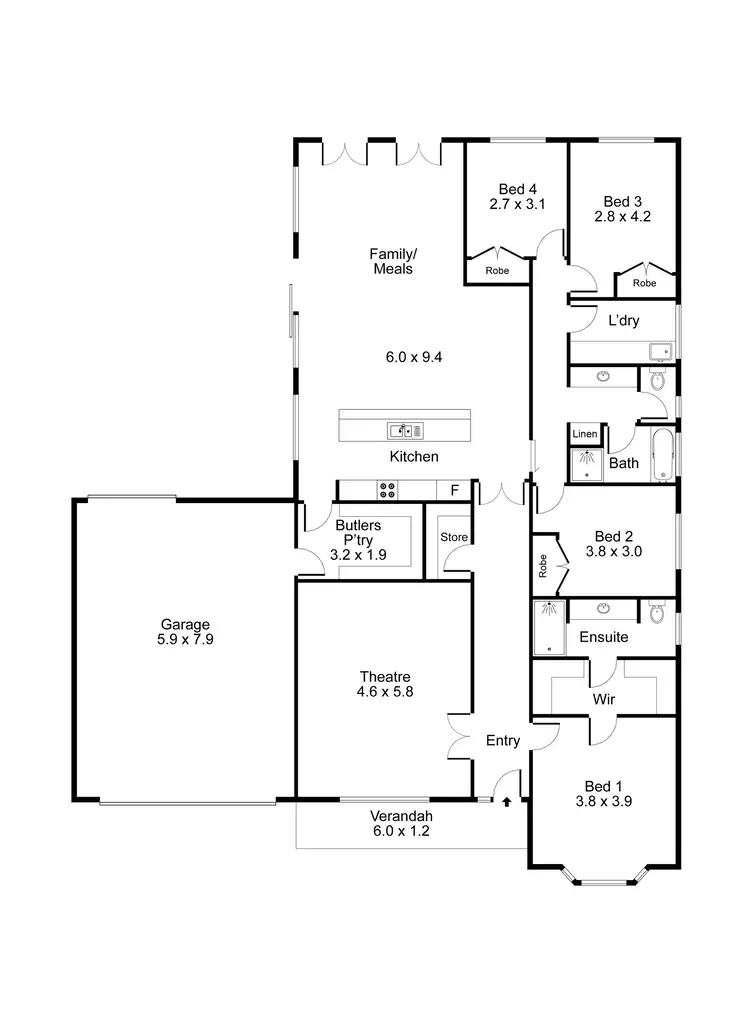 Floorplan of Homely house listing, 3 St Ledger Avenue, Maitland SA 5573