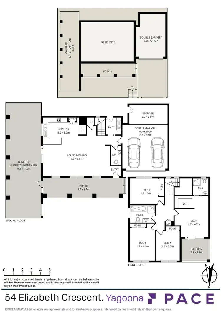 Floorplan of Homely semi-detached listing, 54 Elizabeth Crescent, Yagoona NSW 2199