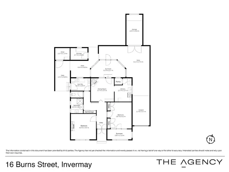 Floorplan of Homely house listing, 16 Burns Street, Invermay TAS 7248