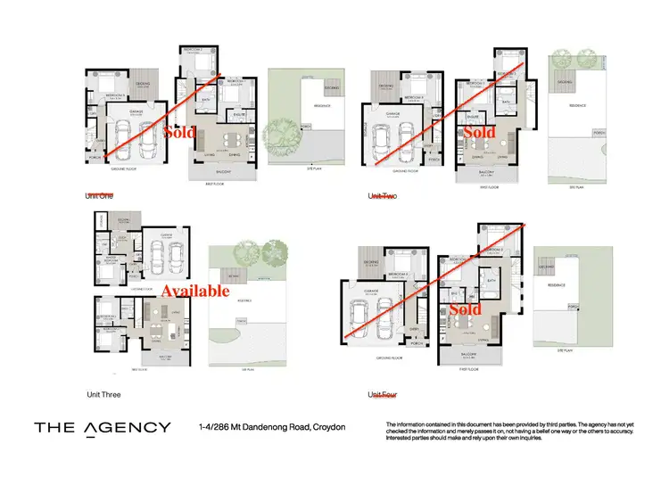 Floorplan of Homely townhouse listing, 1-4/286 Mt Dandenong Road, Croydon VIC 3136