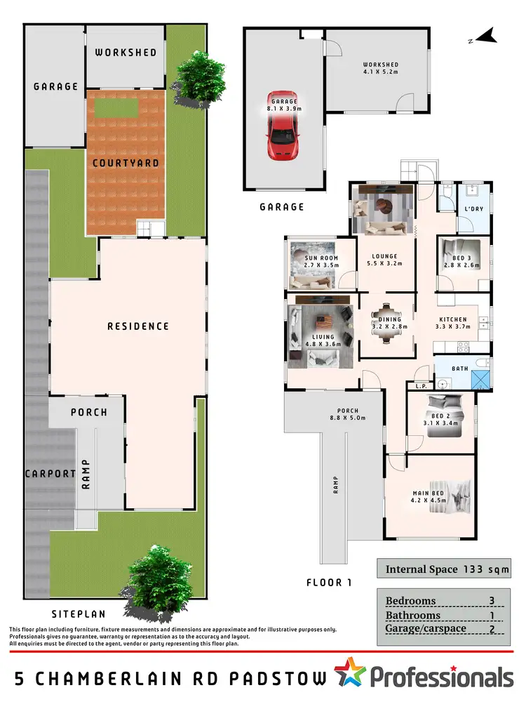 Floorplan of Homely house listing, 5 Chamberlain Road, Padstow NSW 2211