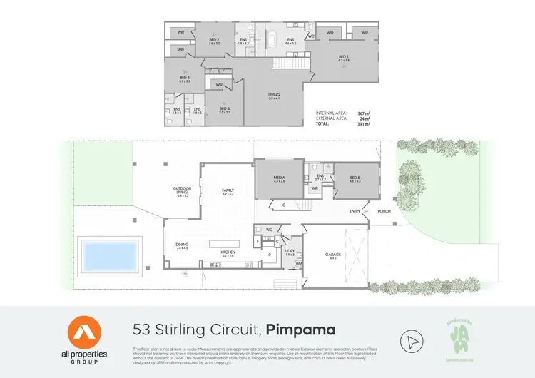 Floorplan of Homely house listing, 53 Stirling Circuit, Pimpama QLD 4209