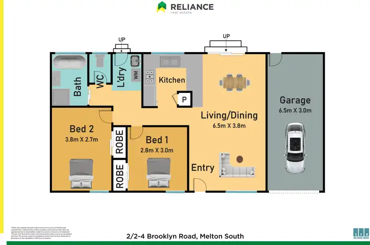 Floorplan of Homely unit listing, 2/2-4 Brooklyn Road, Melton South VIC 3338