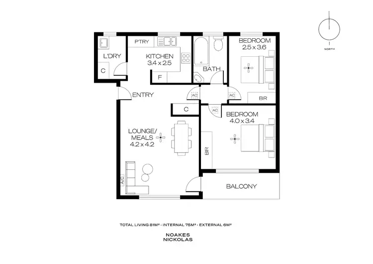 Floorplan of Homely unit listing, 4/8 Stirling Street, Marleston SA 5033