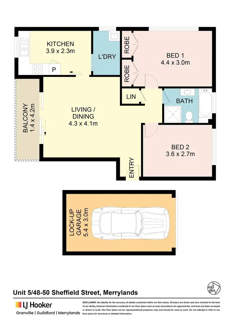 Floorplan of Homely unit listing, 5/48-50 Sheffield Street, Merrylands NSW 2160