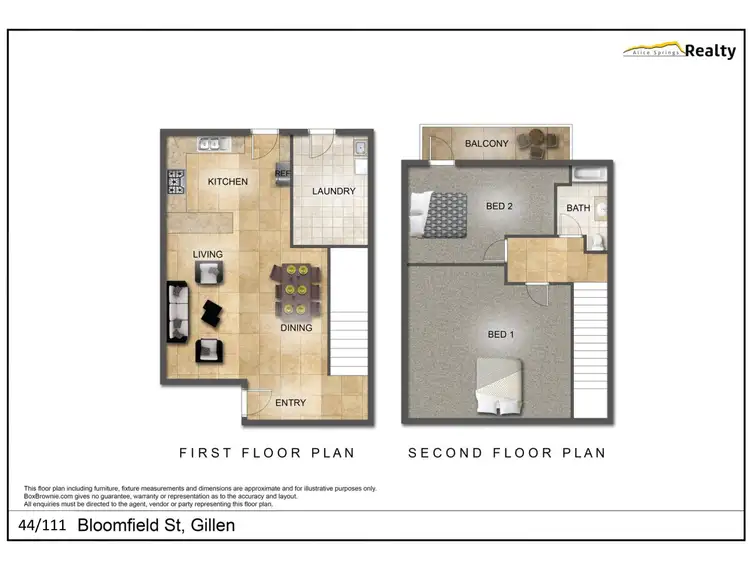 Floorplan of Homely unit listing, 44/111 Bloomfield Street, Gillen NT 870