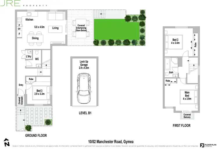 Floorplan of Homely townhouse listing, 10/52-56 Manchester Road, Gymea NSW 2227