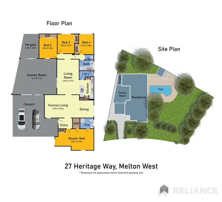 Floorplan of Homely house listing, 25-27 Heritage Way, Melton West VIC 3337