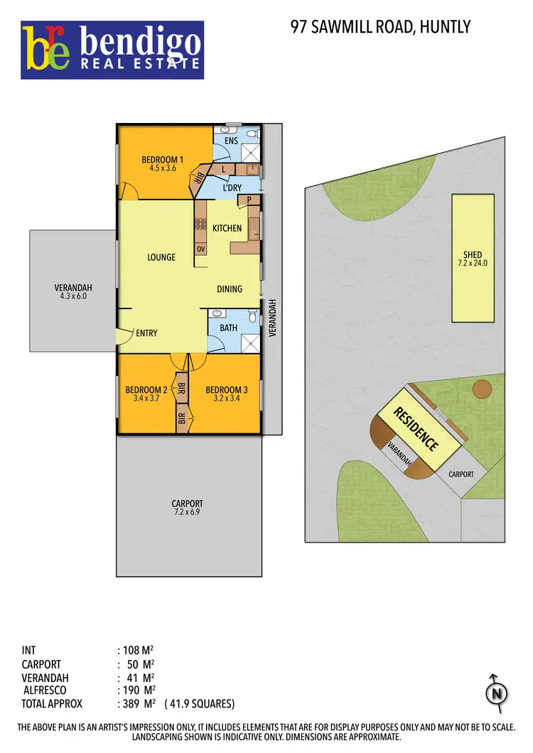 Floorplan of Homely house listing, 97 Sawmill Road, Huntly VIC 3551