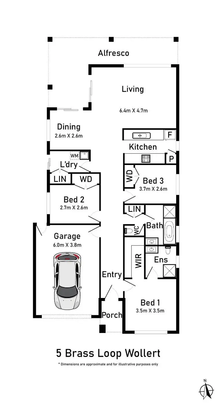 Floorplan of Homely house listing, 5 Brass Loop, Wollert VIC 3750