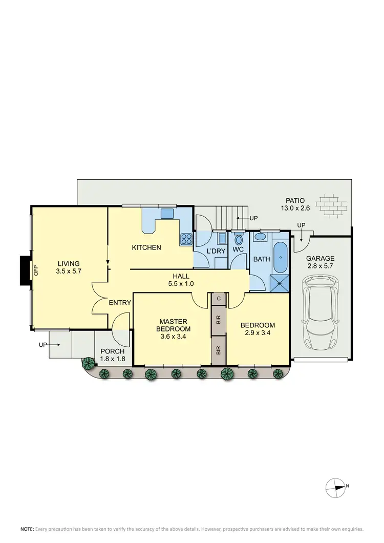 Floorplan of Homely villa listing, 1/82 Park Street, Moonee Ponds VIC 3039